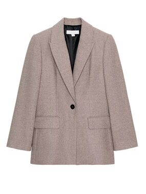 NWOT Zara herringbone wool blazer